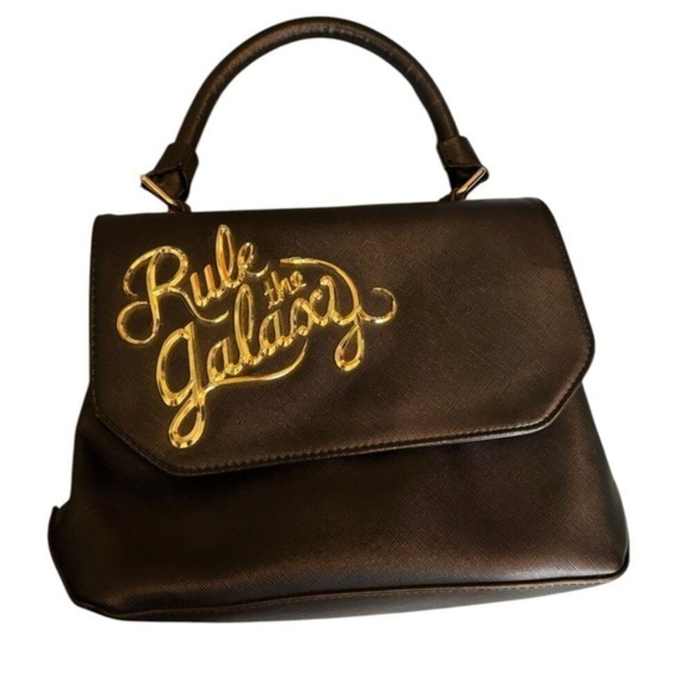 LoungeFly l Star Wars rule the galaxy Black and Gold Handbag